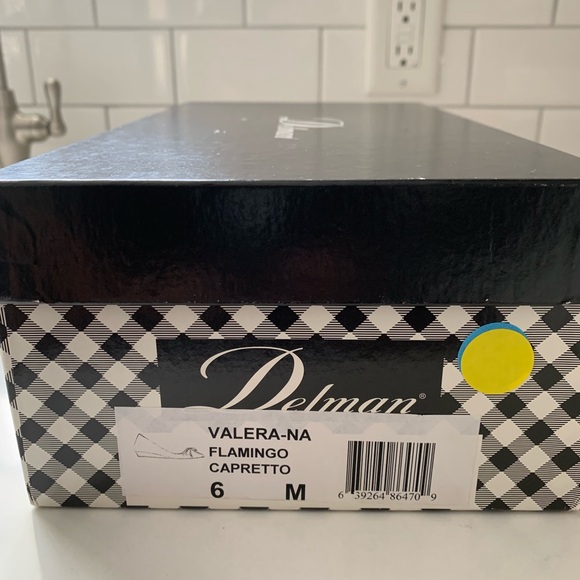 Authentic Delman Valera Flamingo Flats Sz 6 - Picture 6 of 8